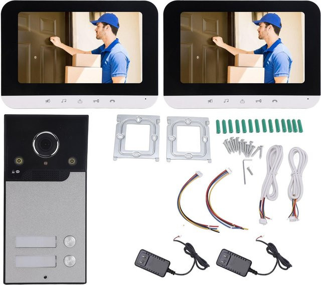Neoglint Drahtlose Video-Türsprechanlage mit 7-Zoll-Bildschirm, WiFi Intercom-System und App-Fernentriegelung, Weiß - Bild 1
