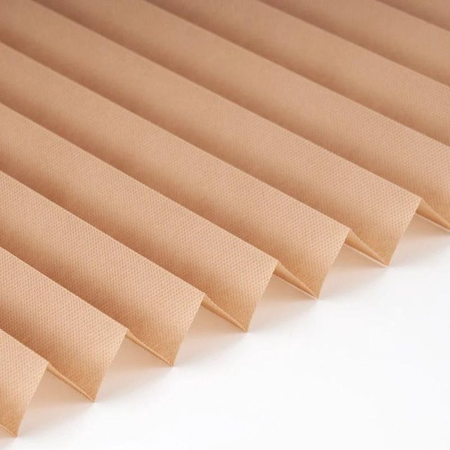 Schnurlose Wabenplissee-Faltenjalousie für Dachfenster, Tag-Nacht-Funktion, beige, B: 120 cm, H: 210 cm - Bild 1