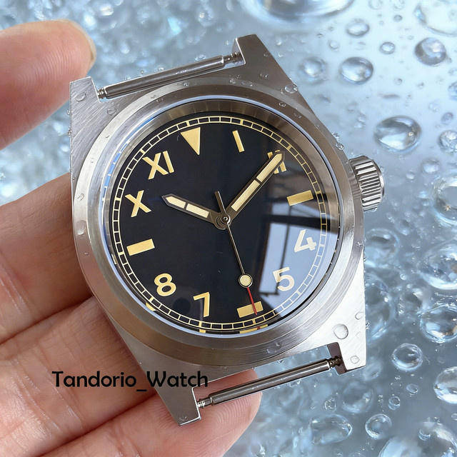 Tandorio Uhrengehäuse, Edelstahl, Silber, 38 mm, Unisex, Uhrenzubehör - Bild 1