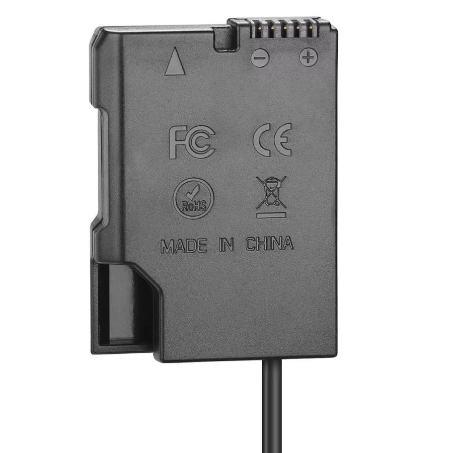 Nikon Dummy-Batterie-Set EN-EL14 Ersatz mit EP-5A Netzteilanschluss und EH-5 AC-Adapter in Schwarz - Bild 4