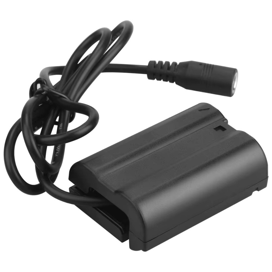 EP-5B Dummy-Akku-Set mit Netzteilanschluss für Nikon Z5, Z6, Z6 II, Z7, Z7 II, Z8, D500, D610, D750, D780, D800, D800e in Schwarz - Bild 2