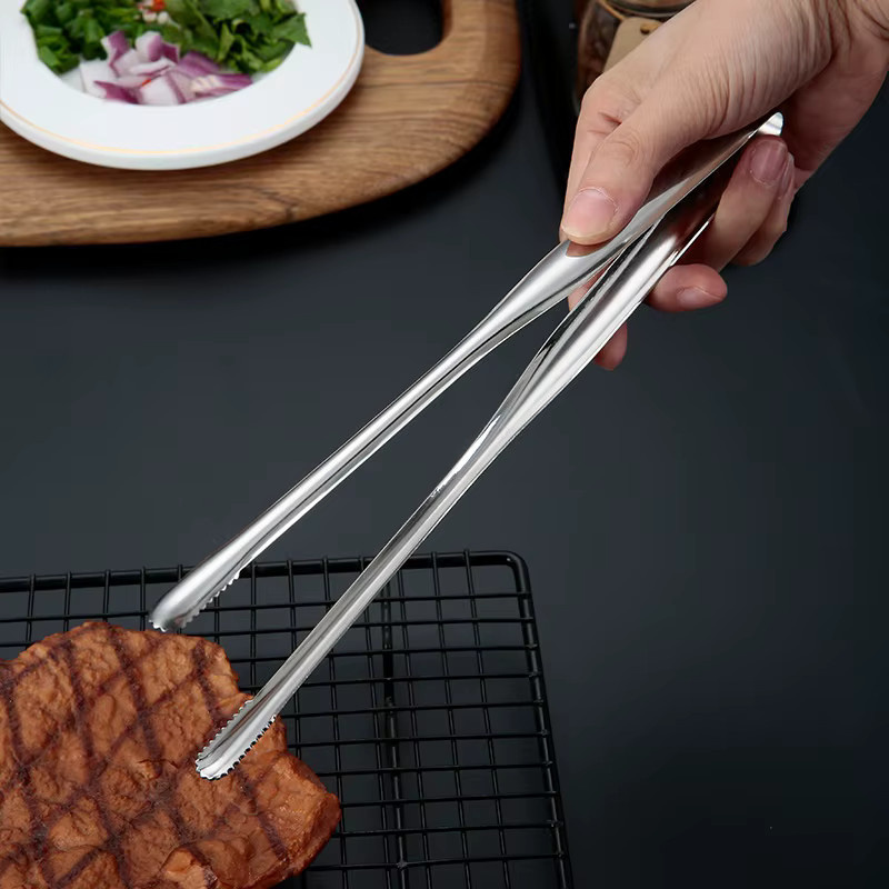 JUSTINLAU Grillzange aus Edelstahl in Silber für Barbecue und Picknick - Bild 2