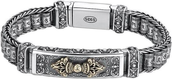Armband Allbestart, 925 Silber, Herren, 22cm - Bild 1