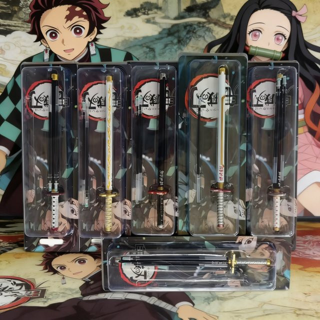 Bandai Demon Slayer Kimetsu No Yaiba Giyu Nichirin Schwert Katana Gelstift nachfüllbar in Multicolour - Bild 1