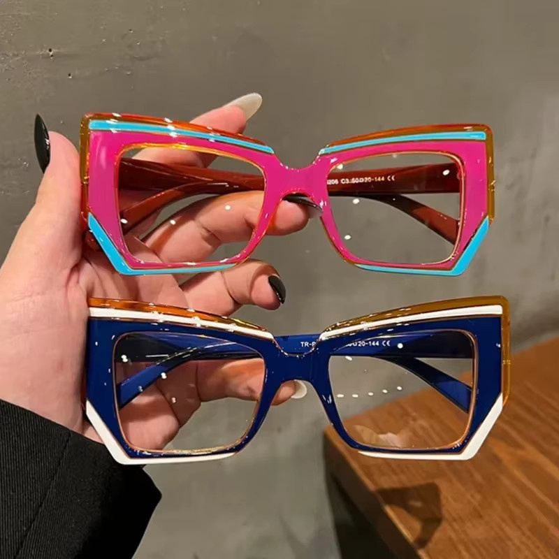 ERIKOLE Korrektionsbrille Cat Eye, Vollrand, Kunststoff, Damen, Blaulichtfilter - Bild 1