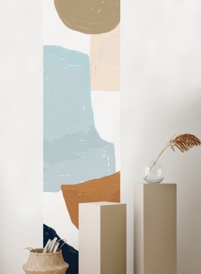 Isidore Leroy Mural Anastasie N2 Wandgestaltung in Multicolour mit abstraktem modernem Design - Bild 1