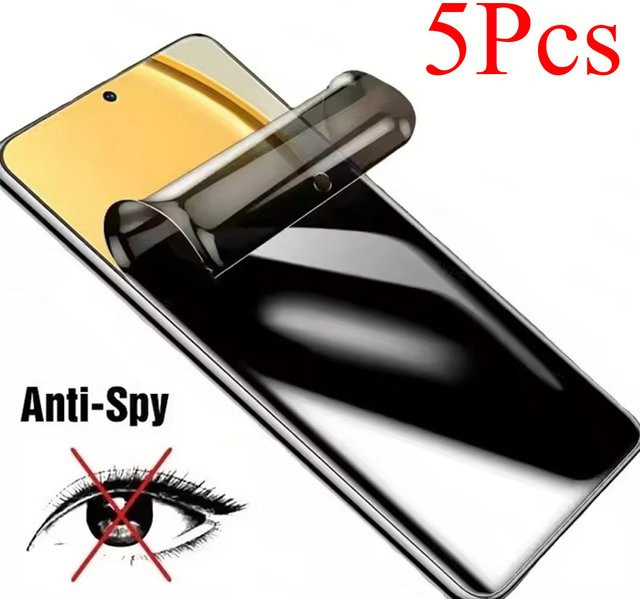 5 Stück Anti-Spionage Hydrogel Softfolie Displayschutz für Samsung Galaxy A57 A37 A56 5G A36 A26 A25 A16 A15 A05 A05S A35 in Transparent - Bild 1