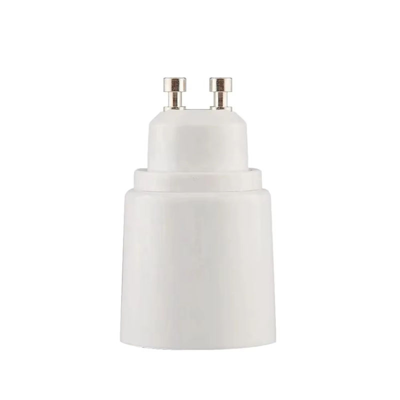 12er Set GU10 auf E27 LED Lampenfassung Adapter in Weiß aus Kunststoff - Bild 2