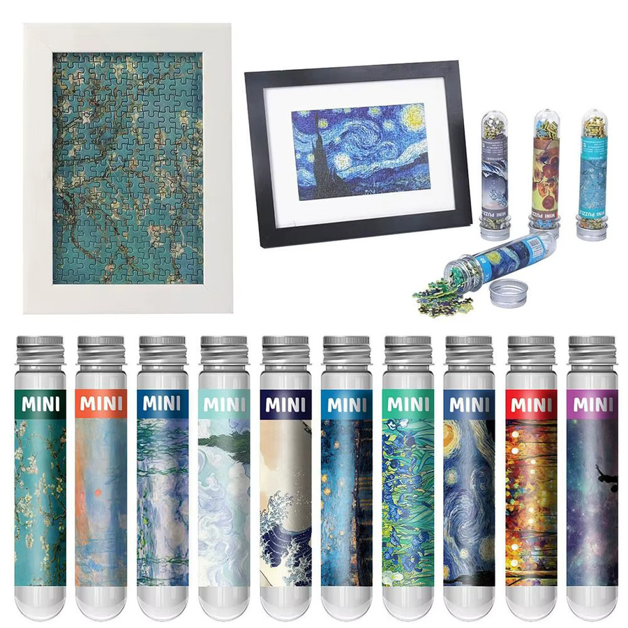 SIRENXI Ölgemälde Puzzle, Mini Reagenzglas, 150-teiliges Set - Bild 1