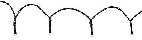 Nedis RGB LED Lichterkette für Innen und Außen, 200 LED, Multicolor, Schwarz, dimmbar mit Timer und WiFi-Steuerung via Amazon Alexa und Google Assistant - Bild 1