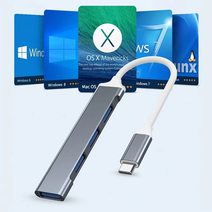 VORTNGLE 4-in-1 USB 3.0 Hub für Laptop und MacBook mit Hochgeschwindigkeits-Datenübertragung - Bild 2