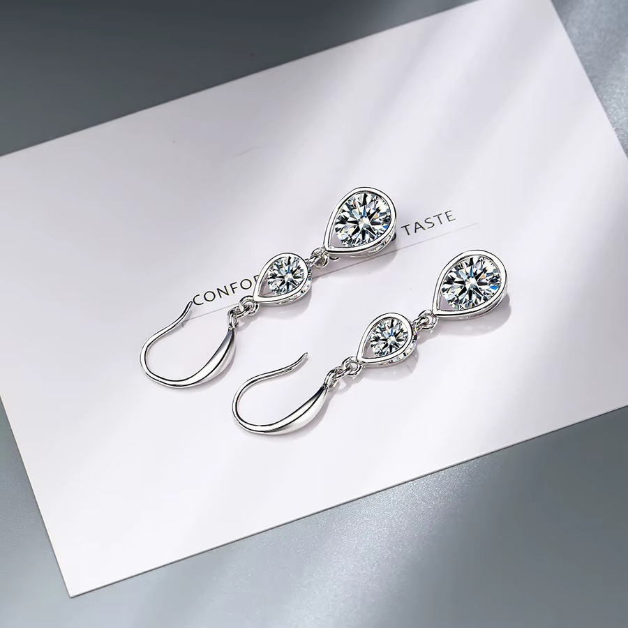 YDSMOSO Tropfenohrringe 925 Silber, Zirkon, Damen - Bild 2