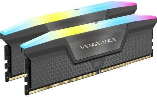 Corsair DDR5 Arbeitsspeicher Dual-Kit CMH32GX5M2B6000Z30K 32GB 2 x 16GB 6000MHz in Schwarz und Grau - Bild 1