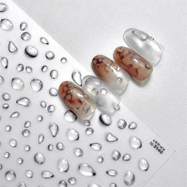 Rhstoe Nail Art Aufkleber, 5D Relief, Damen, Glänzend - Bild 1