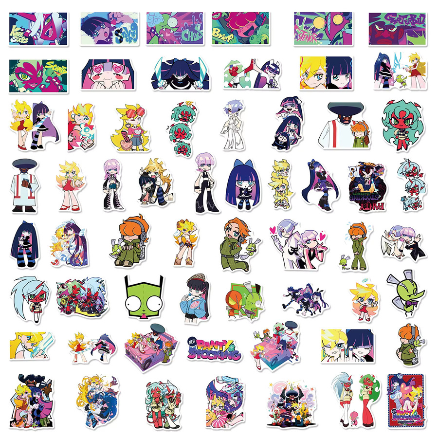 Bandai Panty Anarchy Aufkleber, 60-teiliges Set, Bunt / Mehrfarbig - Bild 3