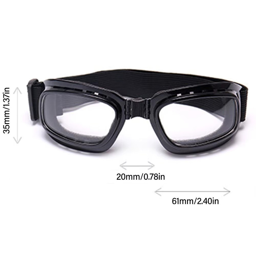 Winddichte und staubdichte Schutzbrille aus Kunststoff in Multicolor und Grau für Radfahren und Laborarbeit - Bild 6