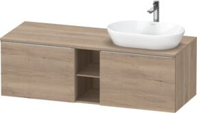 Duravit Waschtischunterschrank D-Neo in Braun, Wandhängend, B/T/H: 140 x 55 x 45,9 cm - Bild 1