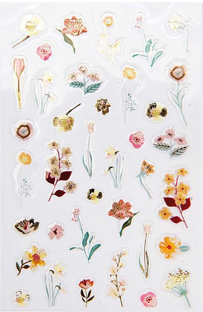 Rico Design Paper Poetry Gelsticker Nature Matters in Rosa - Bild 1