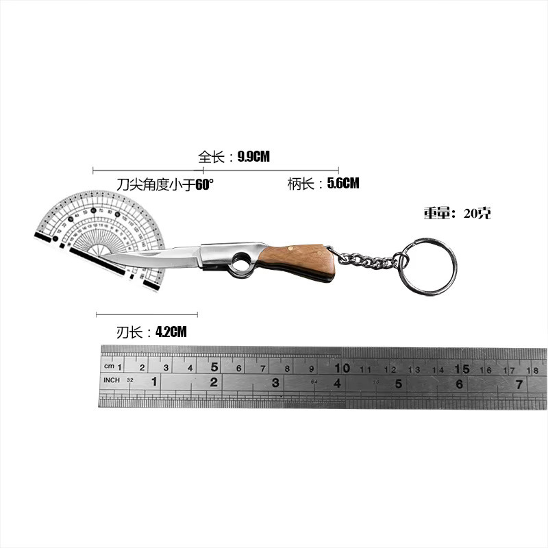 Mwyhmut Tragbares Mini-Klappmesser mit Schlüsselanhänger für Camping und Outdoor - Bild 6