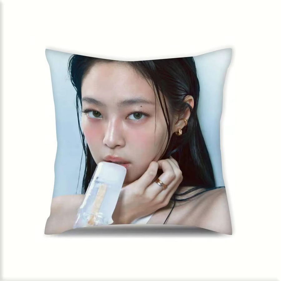 K-pop K-Kim Jennie Kissenbezug für Sofa und Schlafzimmer B/B: 40 x 40 cm - Bild 7