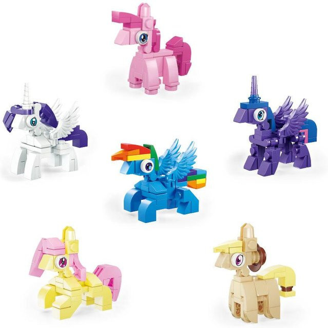 My Little Pony Equestria Girls Twilight Sparkle Figur, 6in1 Bausteine Blind Box - Bild 1