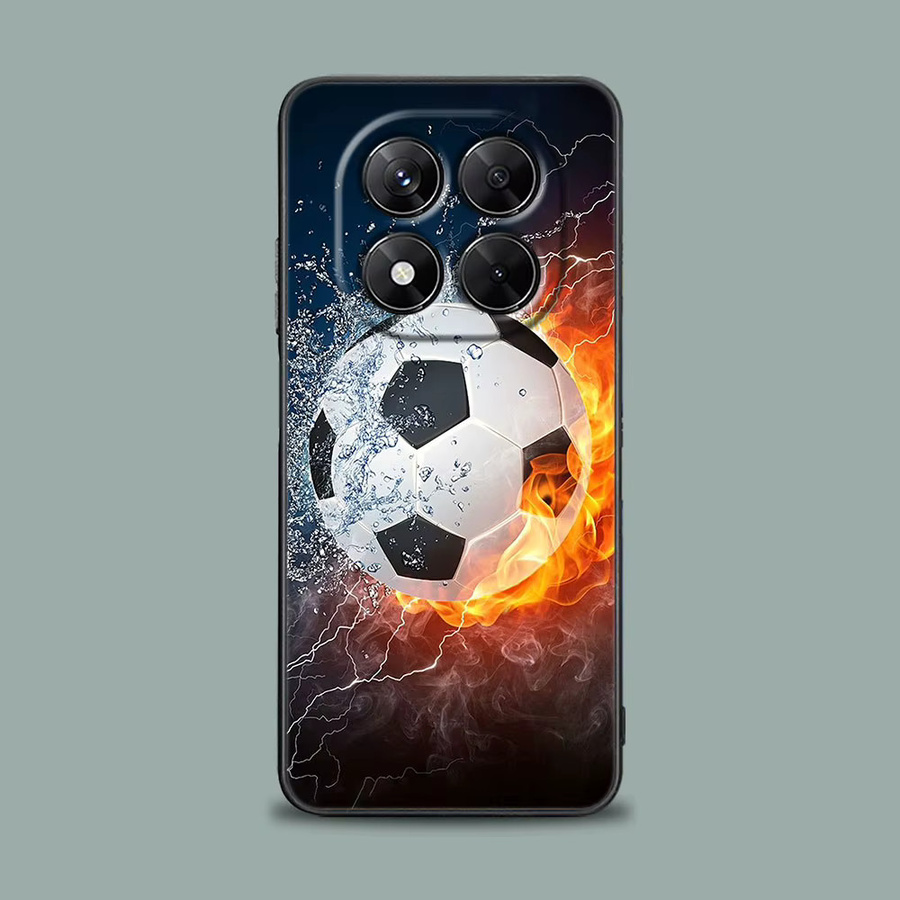 Feuer-Fußball Handyhülle für Xiaomi Redmi Note und Redmi Serie, weiche Schutzhülle, Multicolour - Bild 2