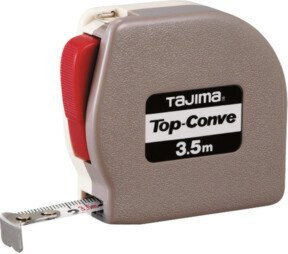 Tajima Rollbandmaß mit automatischer Bandsperre in Gelb-Grau, Länge: 3,5 m - Bild 1