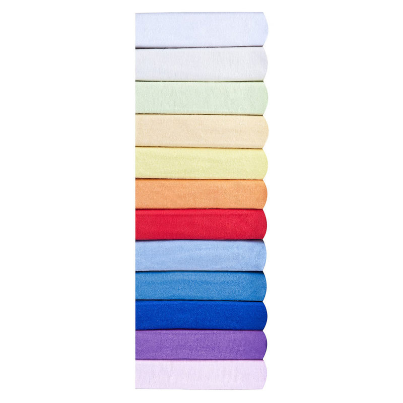 Bornino Home Feinbiber-Spannbetttuch aus Baumwolle für Babys, Blau/Mehrfarbig, B/T: 60 x 120 cm - Bild 2