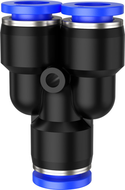 SteelShadow Pneumatische Push-In Schlauchverbinder für Luft und Wasser zur Schnellmontage von Kunststoffrohren in den Größen 4mm bis 16mm - Bild 1
