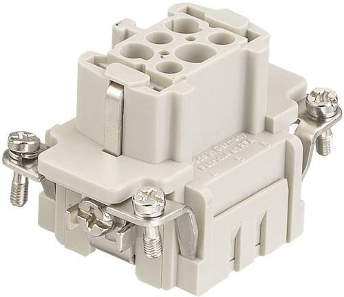 HARTING Stifteinsatz 09360062702 für 6 Crimpen in Grau aus Kunststoff - Bild 1