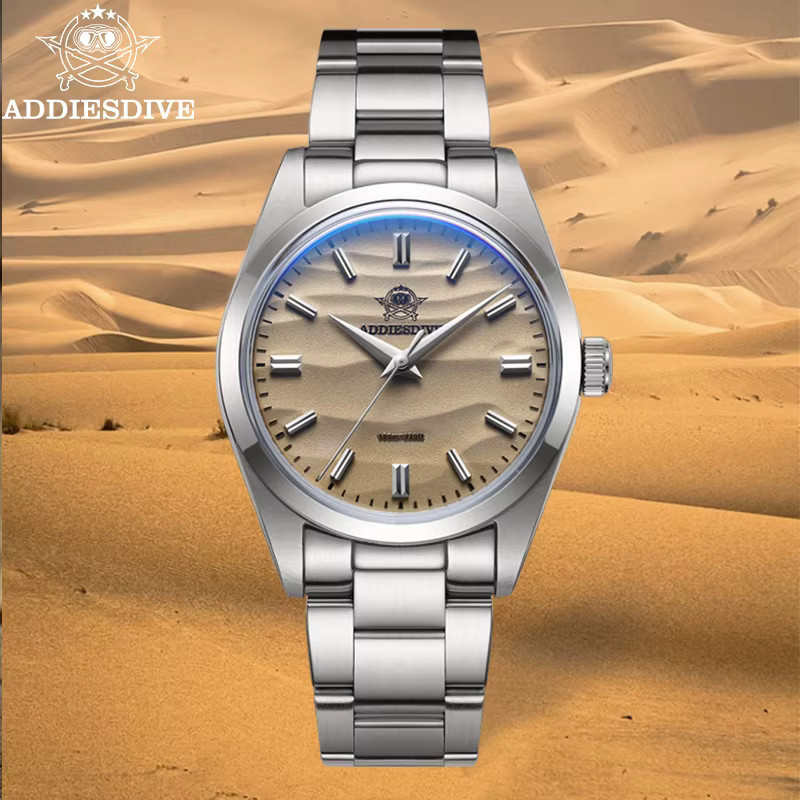 ADDIESDIVE Armbanduhr, Quarz, Edelstahl, Blau, 36 mm, Herren - Bild 5