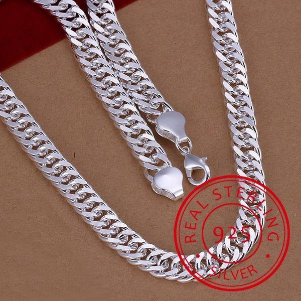 Lucky Star Jewelry Halskette 925 Silber, 50 cm, Herren - Bild 1