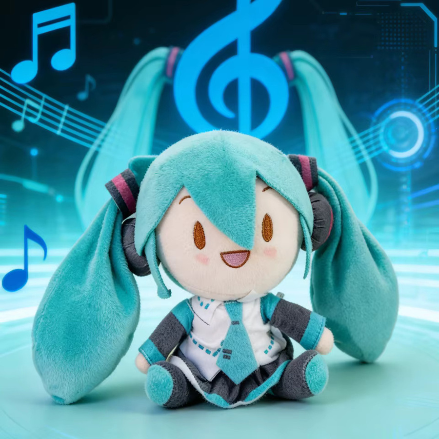 Bandai Hatsune Miku Fufu Plüschpuppe, Blau, Plüsch / Textil - Bild 3