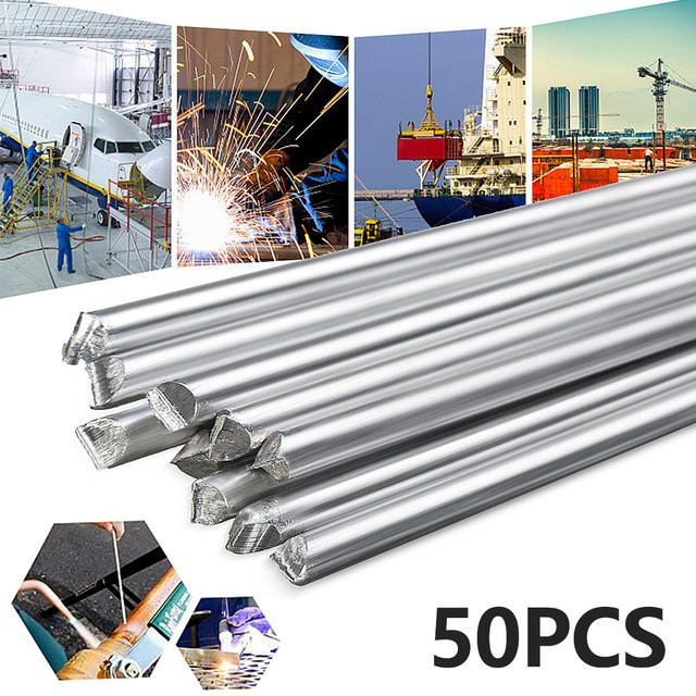Universal-Silber-Schweißstäbe aus Aluminium für Stahl und Kupfer, flussmittelfüllter Löt-Reparatursatz in Silber - Bild 1