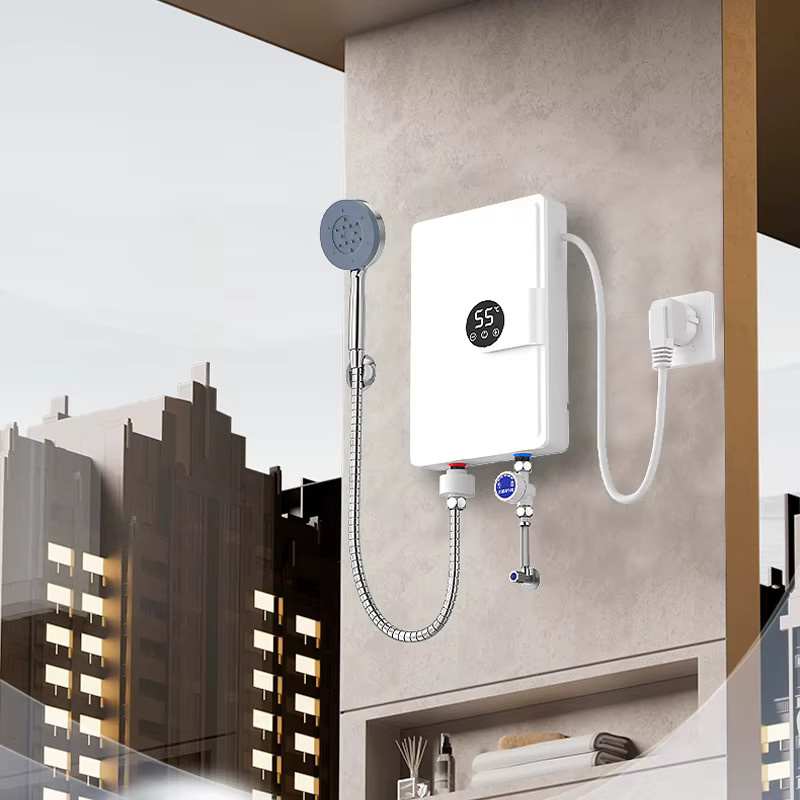 kbxlife Smart Inverter Elektrischer Warmwasserbereiter Durchlauferhitzer mit LED-Touch-Steuerung in Weiß - Bild 2