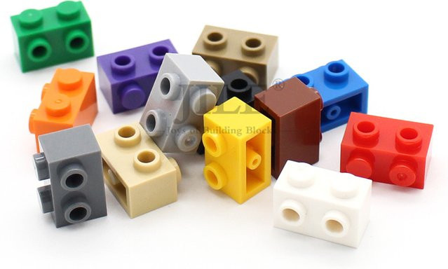 jile MOC Building Blocks 11211 Brick Modified 40-teiliges Set black - Bild 1