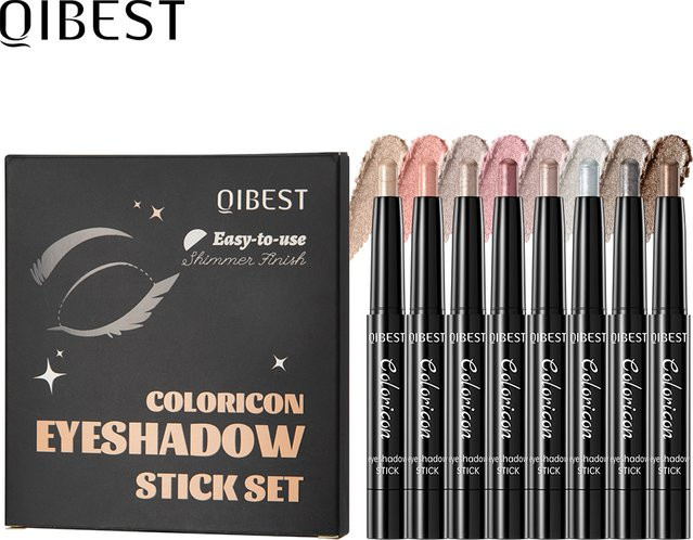 QIBEST Lidschatten-Set, 8 Farben, Damen - Bild 1