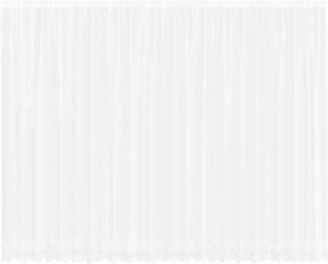 vidaXL Spitzenvorhang Weiß aus Polyester B: 600 cm, H: 260 cm - Bild 1