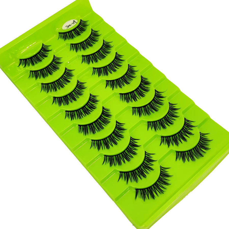 HBZGTLAD 3D-Wimpern aus künstlichem Nerz, Black, 10 Paar, Damen - Bild 2