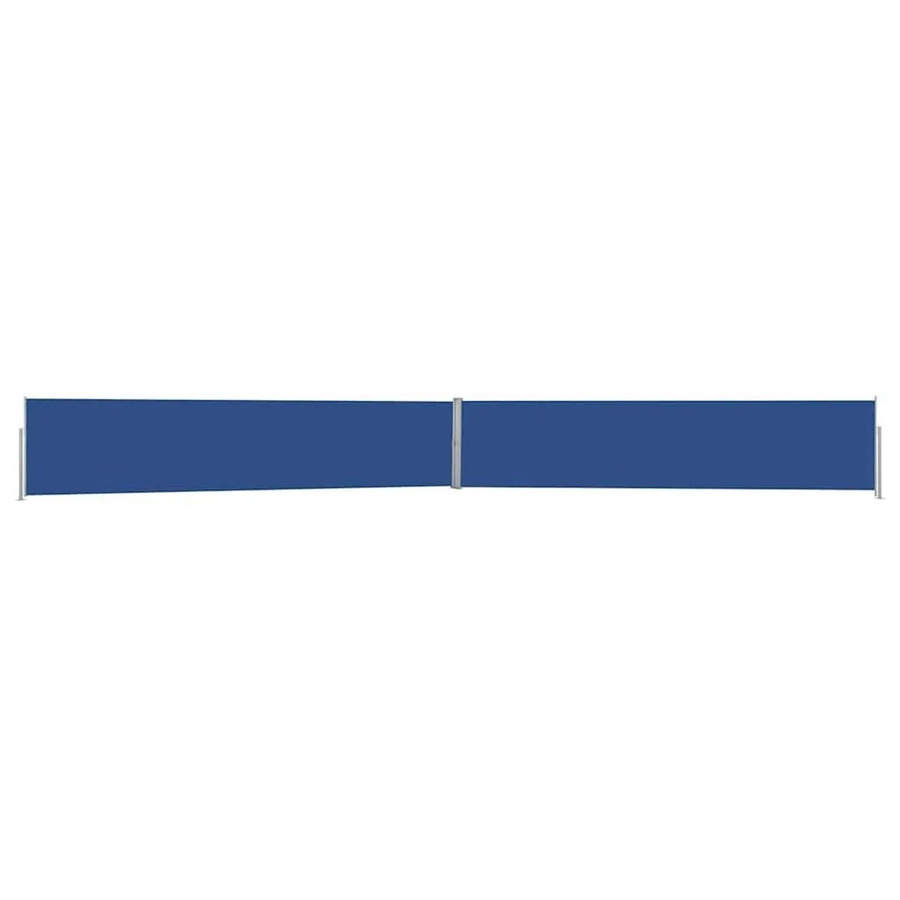 vidaXL Ausziehbare Seitenmarkise Blau aus Polyester und Stahl, Höhe: 140 cm, Breite: 1200 cm - Bild 2