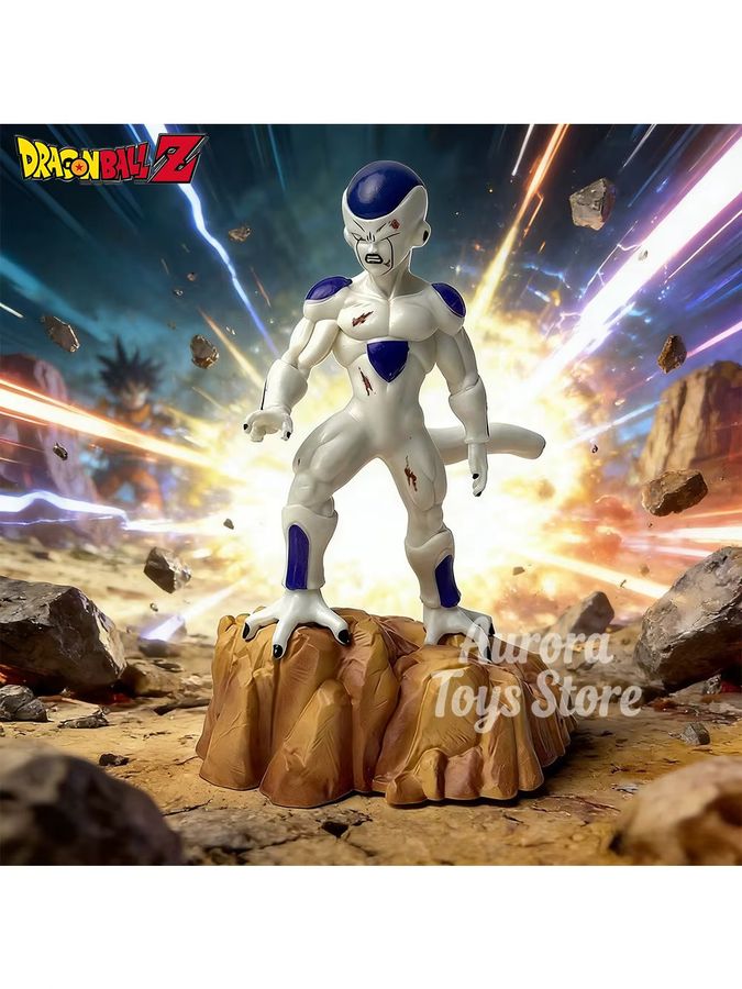 Bandai Dragon Ball Z Anime Figur Frieza Actionfigur aus PVC in Weiß und Lila, Höhe: 13 cm - Bild 3