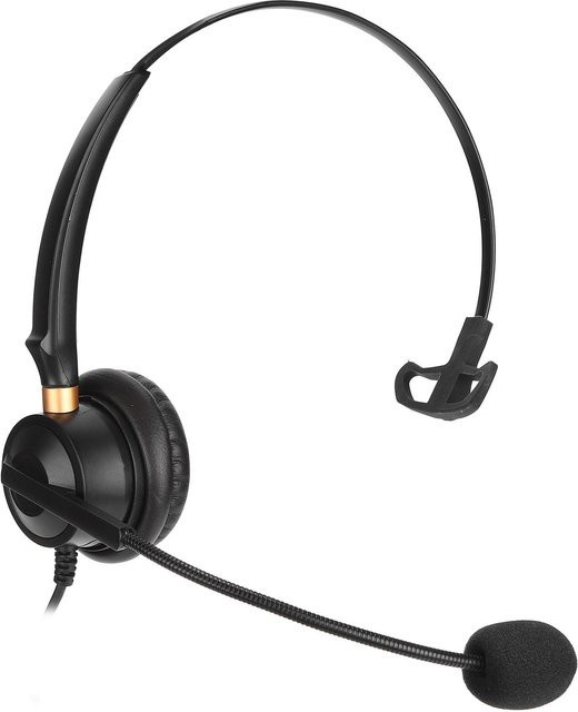 mfySpace H600-3.5MV Monoaural Business-Headset mit Mikrofon und Lautstärkeregler, 3,5-mm-Klinke, On-Ear, Weiß - Bild 1