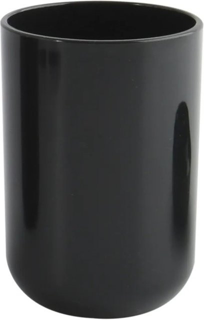 MSV Zahnputzbecher Inagua aus Polystyrol in Schwarz, Durchmesser: 7,1 cm, Höhe: 10,5 cm - Bild 1