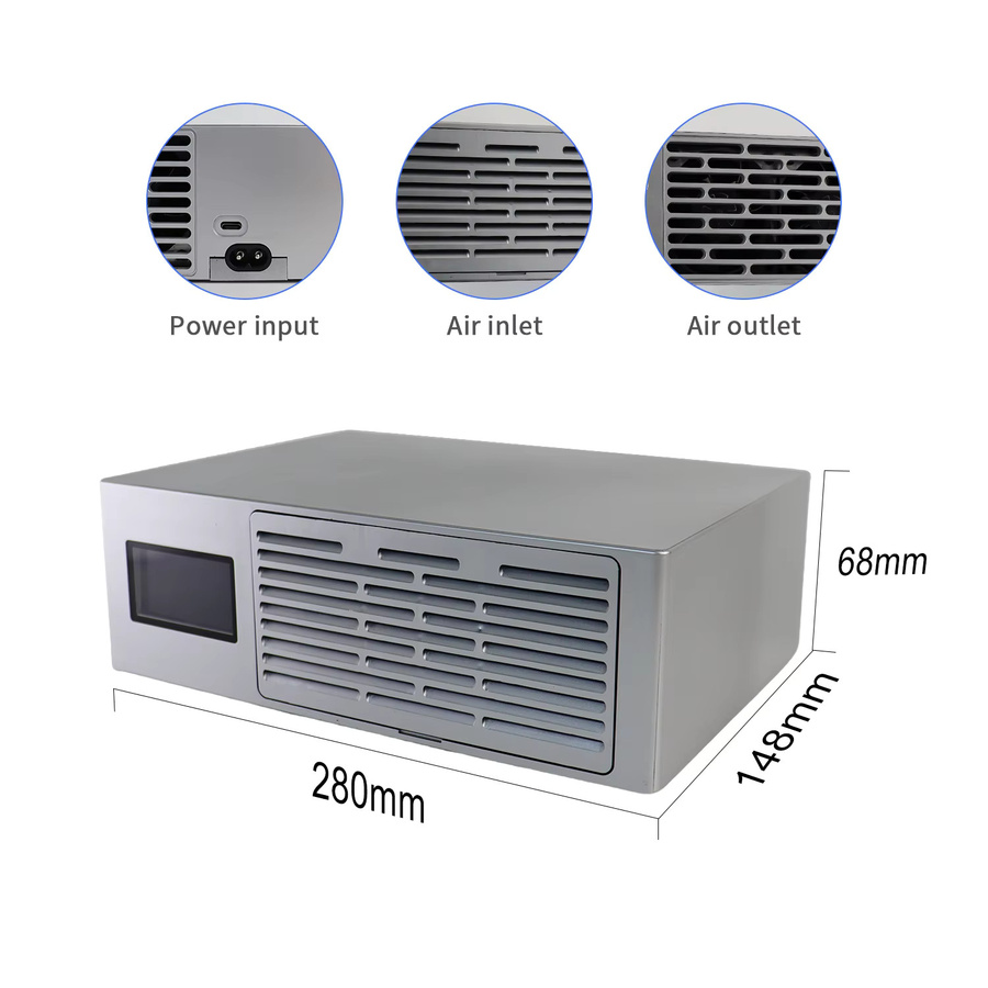 Lucky Miner LV08 Pro Bitcoin Miner Mini-ASIC für SHA256 BTC BCH BSV DGB in Silber - Bild 2