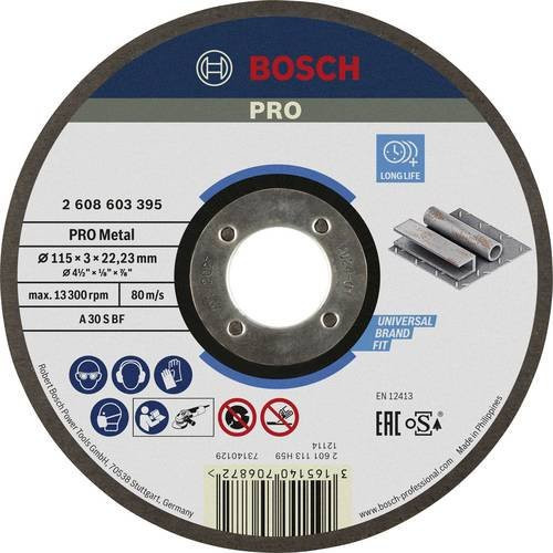 Bosch Trennscheibe gerade 115 mm für Metall in Multicolor - Bild 1
