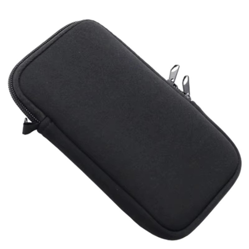 Tragbare Neopren-Handytasche und Aufbewahrungstasche für digitales Zubehör in Schwarz - Bild 2