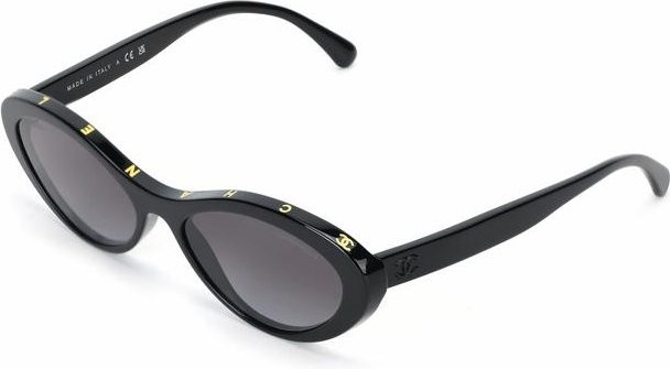 CHANEL Cat-Eye Sonnenbrille, Vollrand, Acetat, Unisex, schwarz - Bild 1