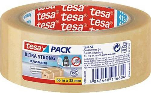 tesapack Ultra Strong Packband von tesa in Transparent, Breite: 38 mm, Länge: 66 m - Bild 1