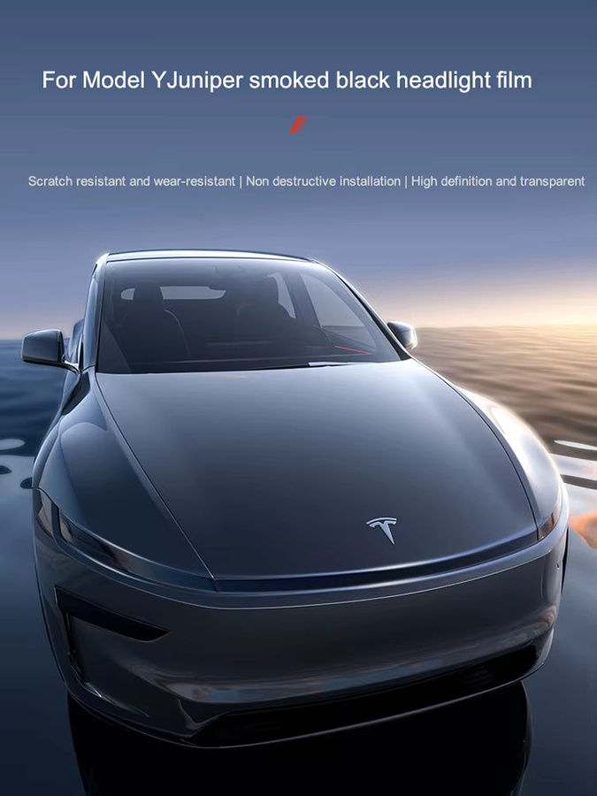 Whiteforce Schutzfolie für Tesla Model Y Juniper Scheinwerfer und Rücklichter, TPU-Folie in Schwarz oder Transparent - Bild 4