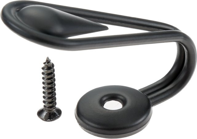 2er-Set Wassertropfen-Vorhanghaken aus Zinklegierung inklusive Schrauben für Vorhangbänder, Handtücher und Hüte in Bronze und Chrom - Bild 1